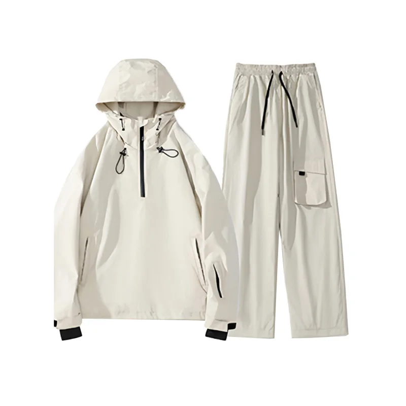 Wholesale Supplier Ski Jacket and Pant Unisex Hooded Adult Snowboard  Ski Suit For Snow Sport