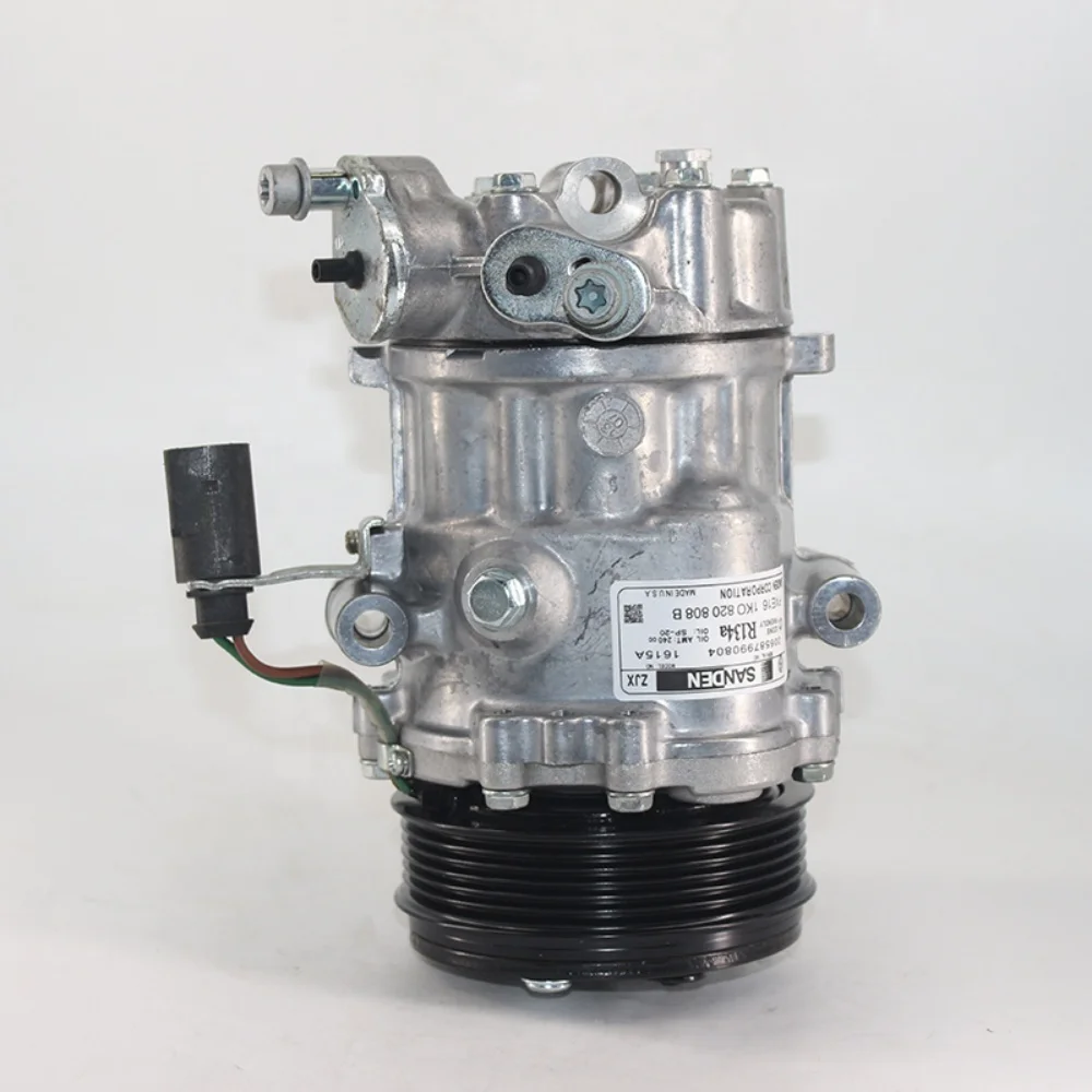for VW OEM SD6V12 Car AC Compressor Polo Derby Vento-IND SKODA FABIA RAPID New 12V Volta 14339N 6RF820803A 6RF820803B 6R0820803A