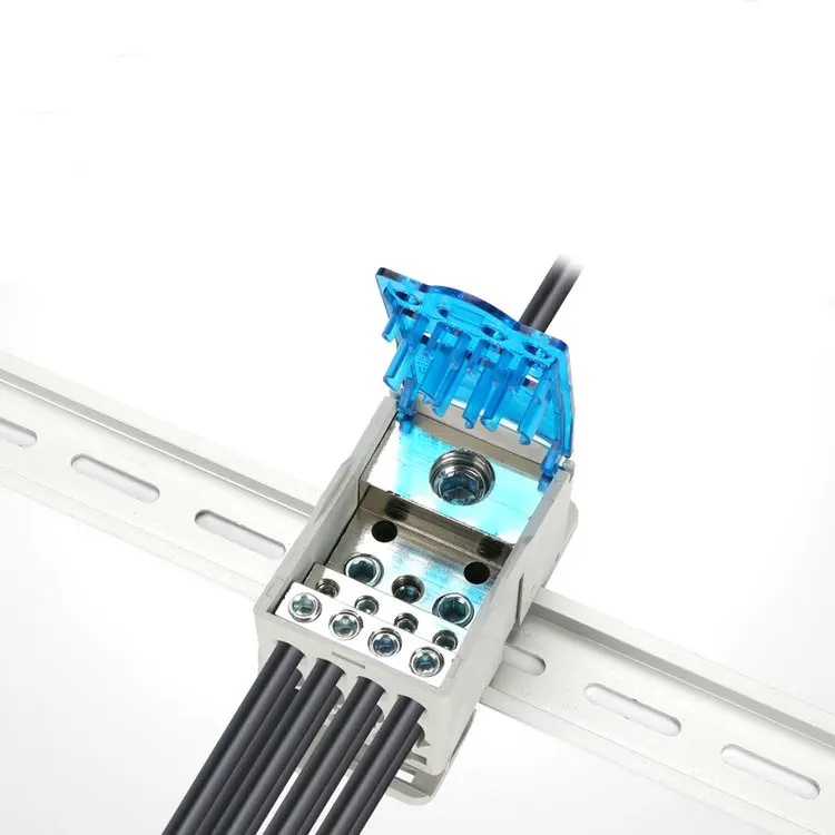  UKK-400A Din Rail блок распределения питания клеммной колодки универсальная подключение распределительная