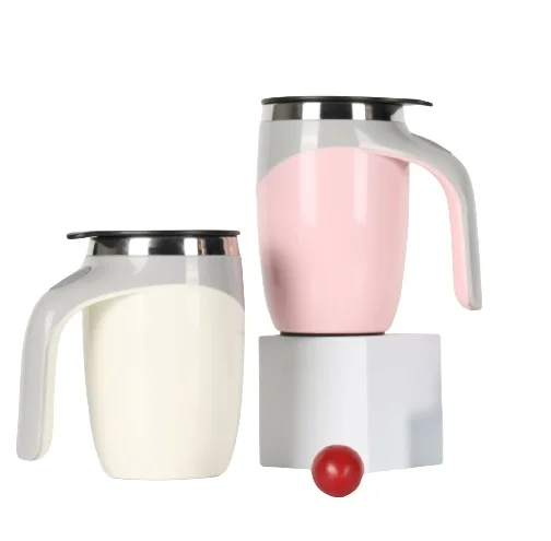 2021 New Automatic Mixing Mug With Logo Wholesale Stainless Steel Magnetic Self Stirring Mug