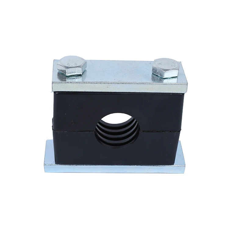 Custom Machined Nylon Two Ears Hose Clip Telescopic Tube Plastic Pipe Clamps for Large Bore