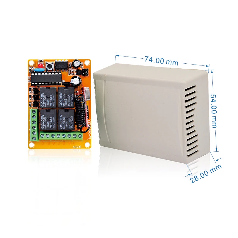 YET404PC 4 channels universal RF long range wireless remote control rf door controller and receiver