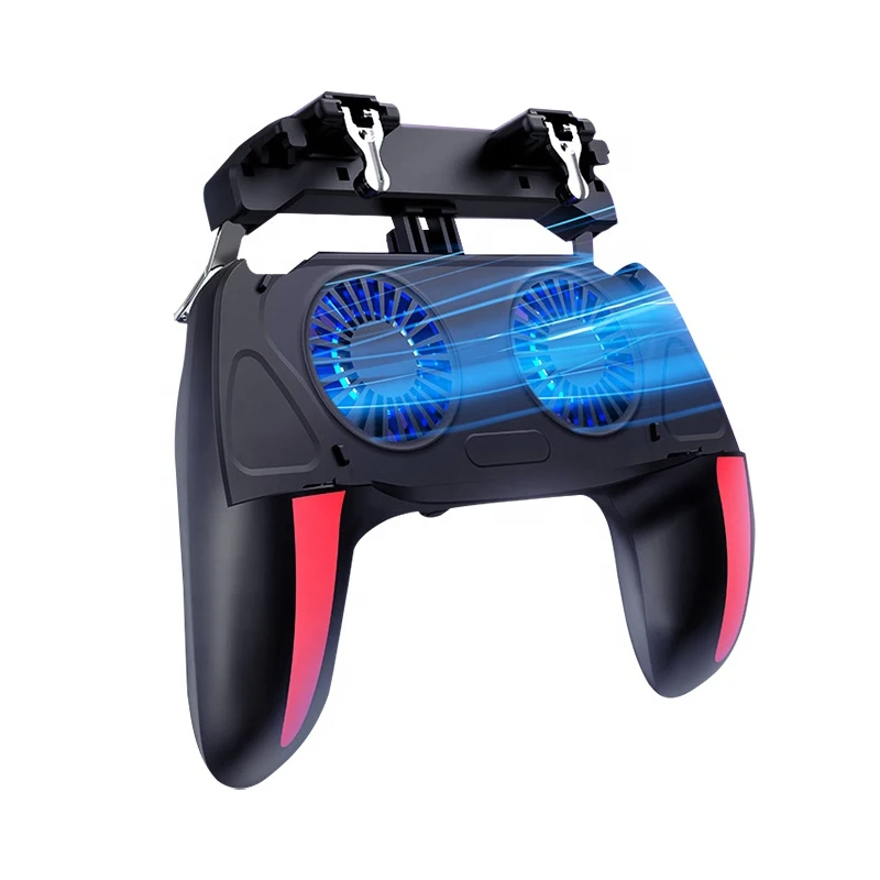 Mobile Phone Cooler Mini Cooling Fan Gaming Pubg Controller 2 In 1 Pubg Game Controller Rechargeable