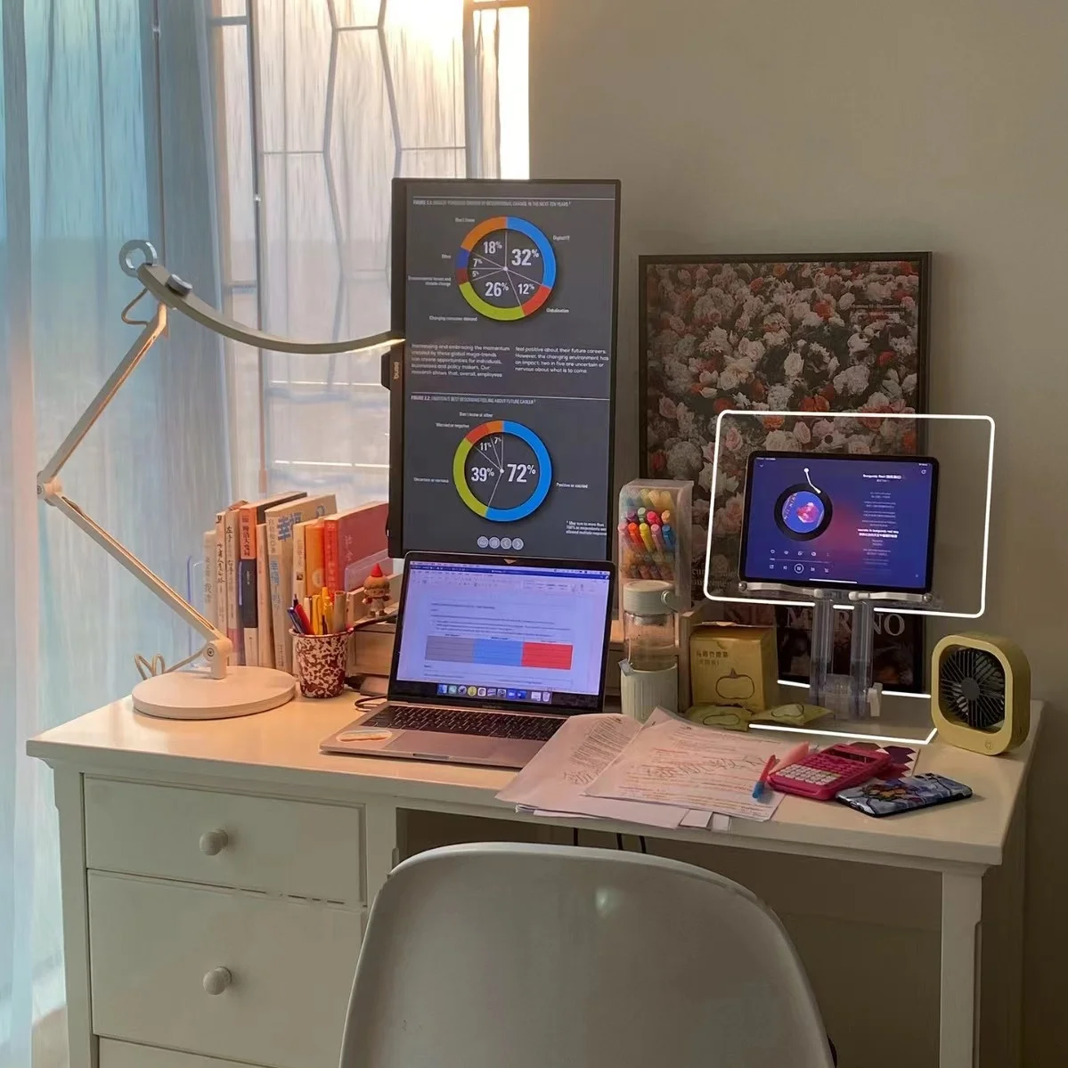 Adjustable Acrylic Reading Stand for Book Ipad Tablet & PC Home Decor Reading Stand & Holder