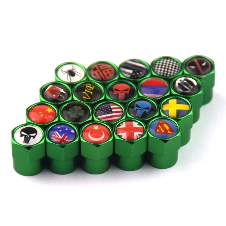 Wholesal Custom Automobile Aluminum Car Tire Valve Stem Cap valve cover For All Car Logo tire tube valve caps
