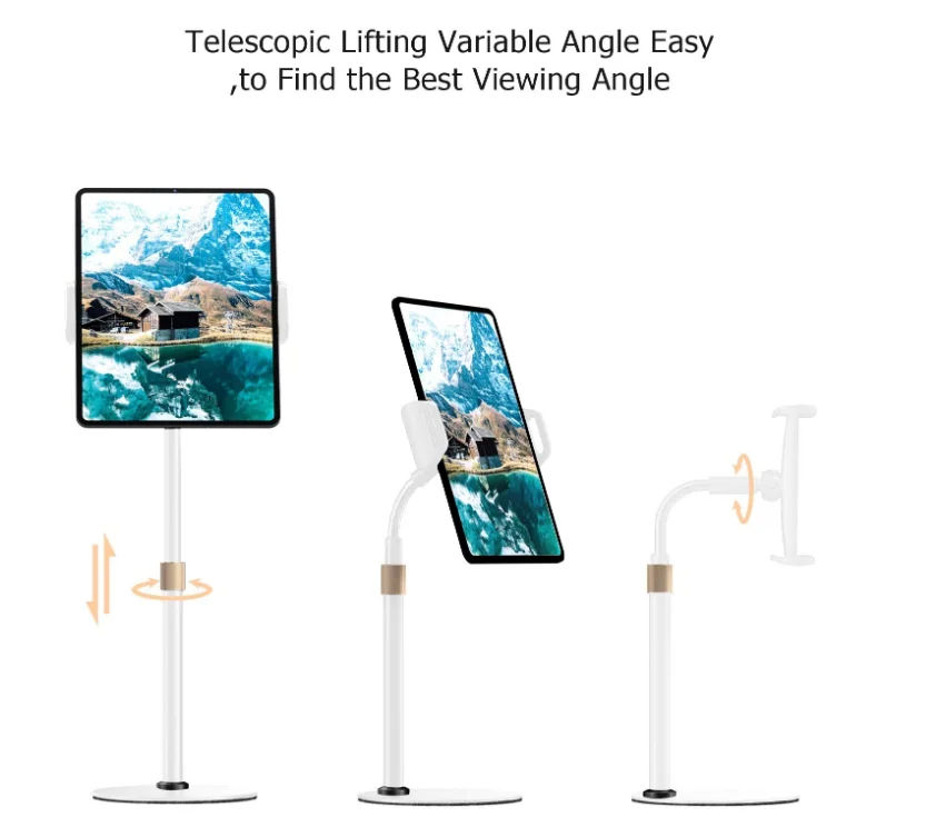  Подставка для планшета с углом регулировки высоты вращение на 360 градусов iPad Pro 12. Air Mini