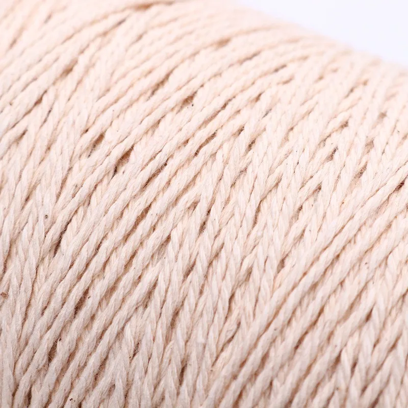 Wholesale Rope Cotton Polyester Blended Natural White Macrame