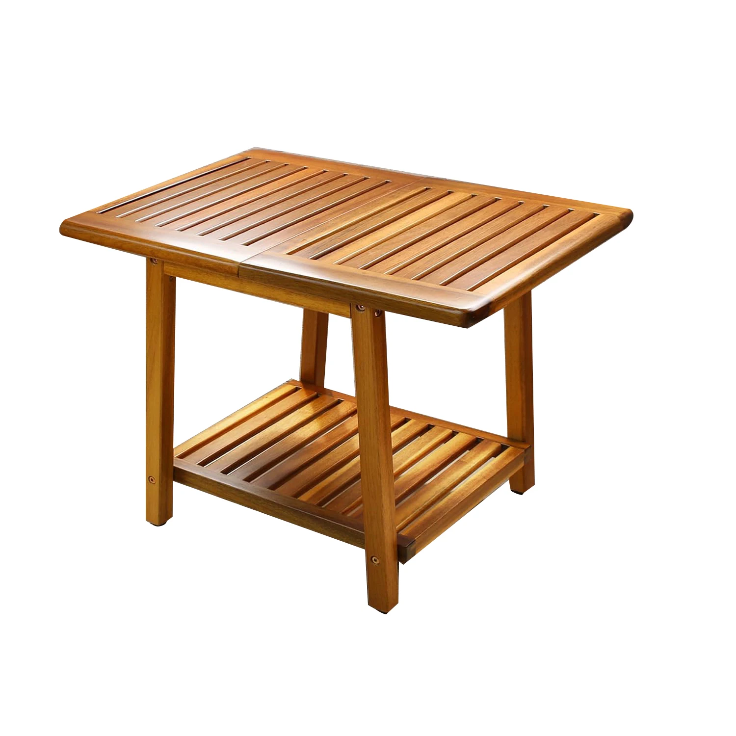 Bamboo Wood Wooden Bathroom Corner Rectangle Coffee Table Bench