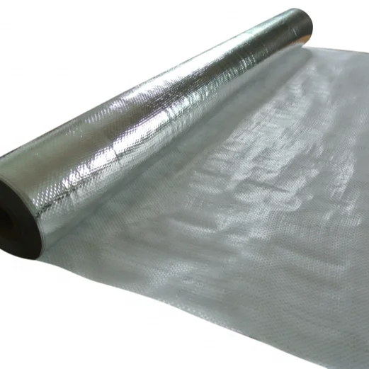 Reflective aluminum foil radiant guard aluminum foil woven fabric Heat Shield