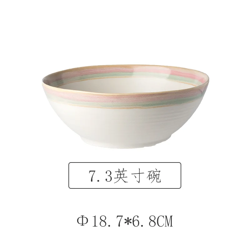 Factory direct sales Japanese style ceramic tableware set dish and bowl Hotel dish and plate spot