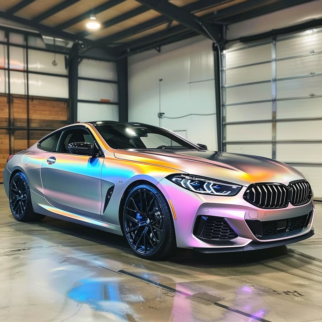 Self healing pattern design blue to purple gradient fade adhesivo vinyl car wrap graphics vinyl for car vinyl wrap wholesale
