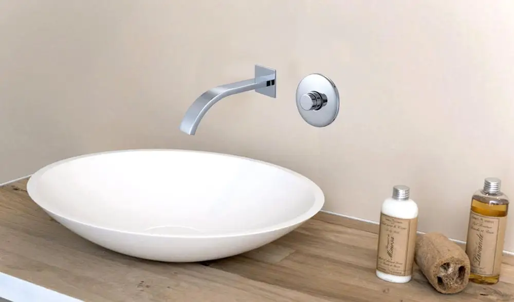 Concealed Self Closing Tap  Wall mounted time delay faucet Full Brass Water Saving