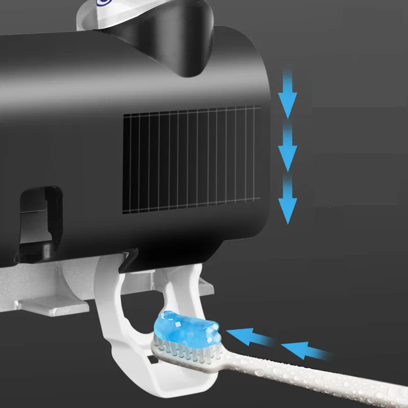 
Amazon Hot Sell Wall Mounted Automatic Toothpaste Dispenser Toothbrush Uv Sterilizer 