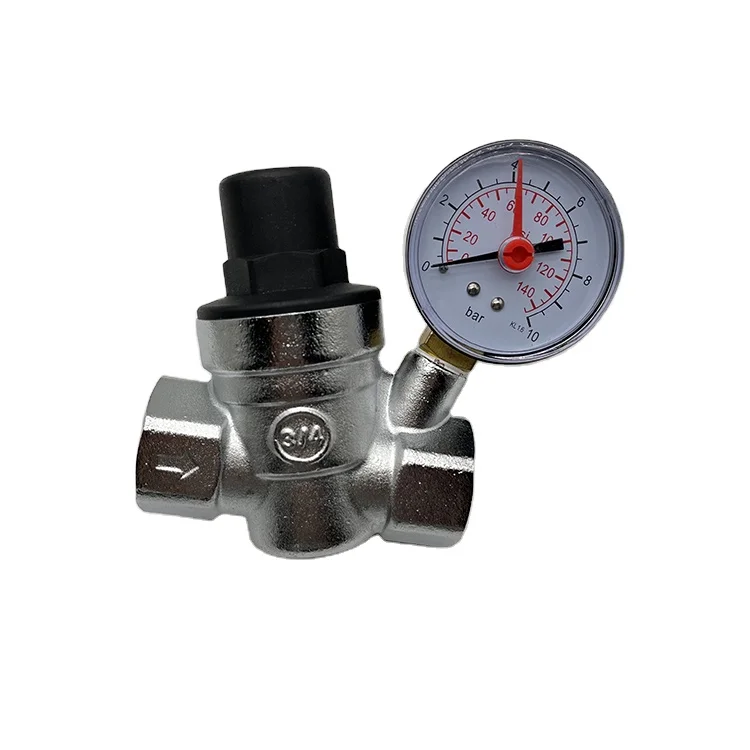 Customized Forged Brass Adjustable Water Pressure Regulator Pressure Relief Valve