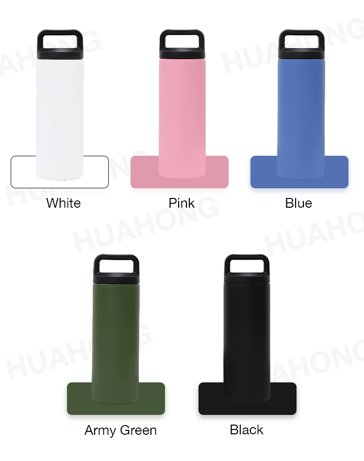 Stainless Steel Double Wall Vacuum Portability Hot Wide Mouth Water Bottles Steel Insulated Water Bottle Outdoor Water Bottle