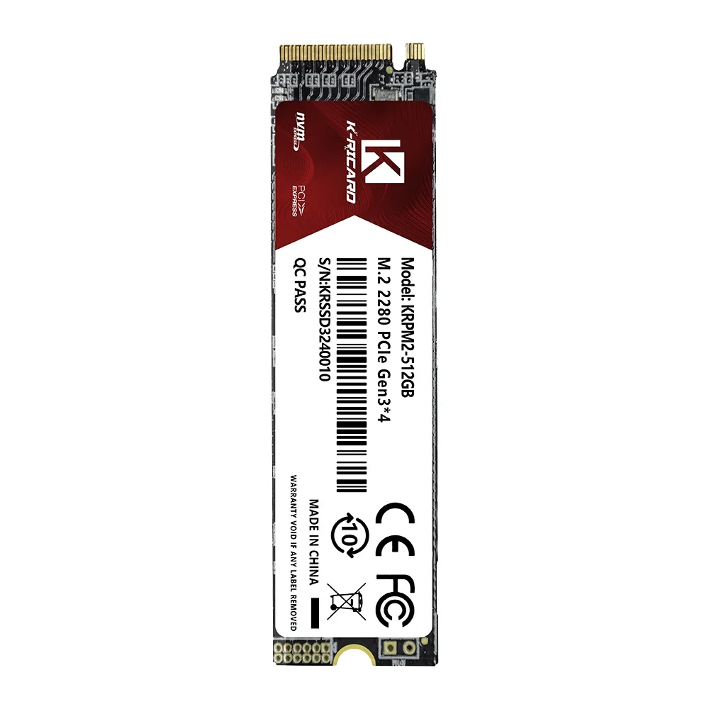 K-ricard PCIE3.0 M.2 SSD 512GB M.2 NVME SSD 1 ТБ 2280 м2 Ssd PCIE Gen3 внутренний жесткий диск для ПК