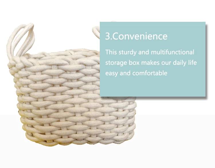 toy storage Custom hand-woven basket multi-functional large capacity storage and cleaning laundry basket