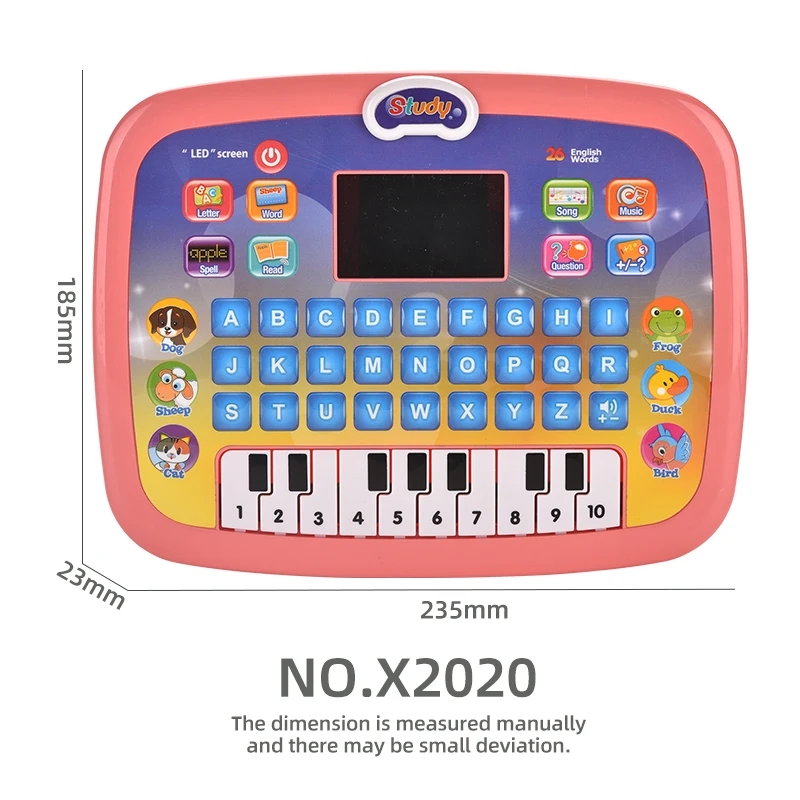Kouyikou Factory early educational toy with LED flat panel learning machine Electronic music light toy for kids