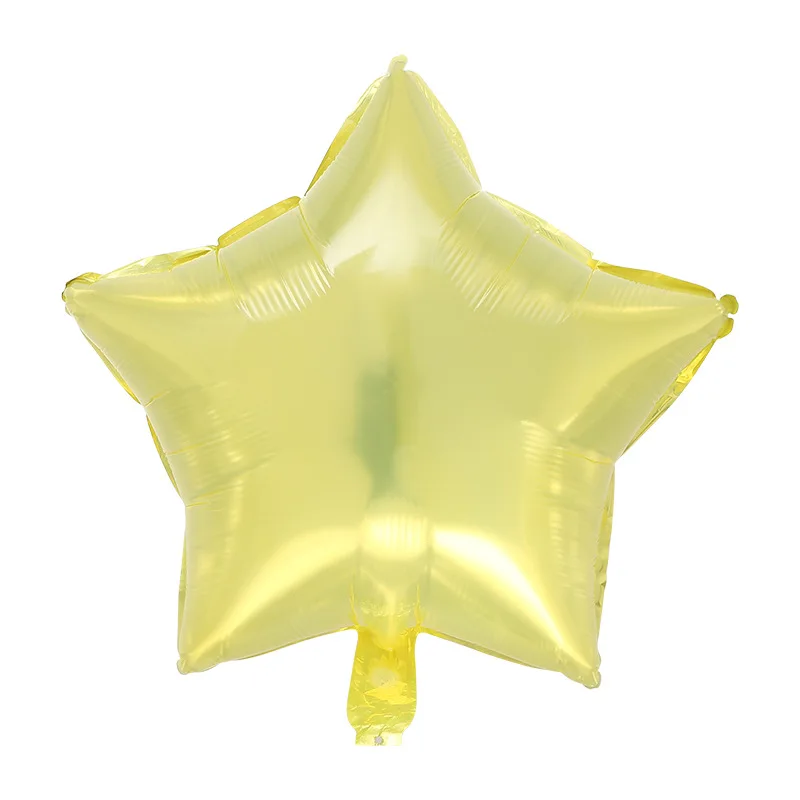 18 Inch Jelly Color Five-pointed Star Aluminum Film Balloon Crystal Aluminum Foil Birthday Party Decoration