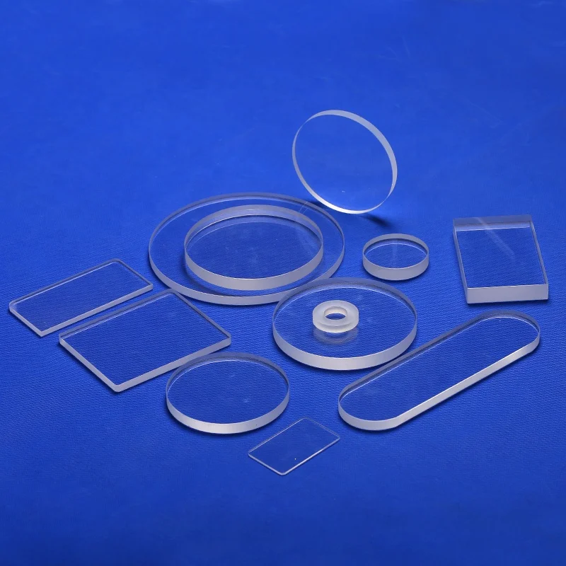 Hand-made round quartz glass round transparent quartz plate quartz window piece