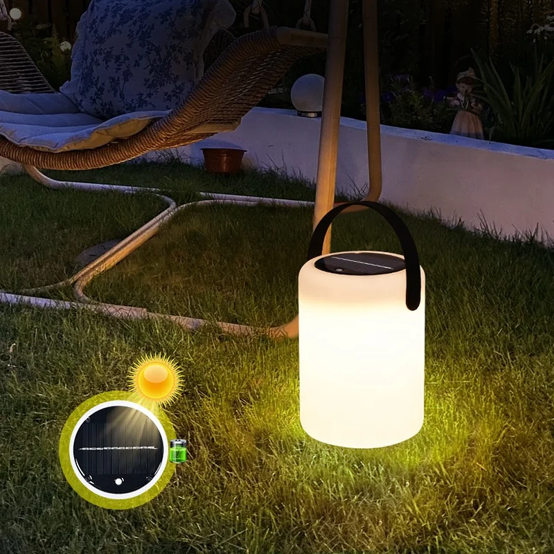 BSCI Verified Supplier Portable Outdoor Lights  Waterproof Solar Powered Rechargeable LED Lanterns