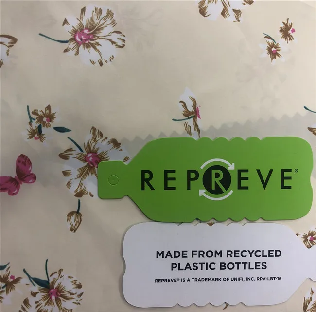 GRS repreve recycled polyester microfiber peach fabric