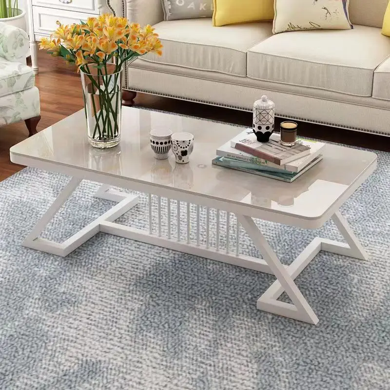 Manufacturer wholesale modern luxury customized tempered glass table top painted color marble pattern dining table coffe table