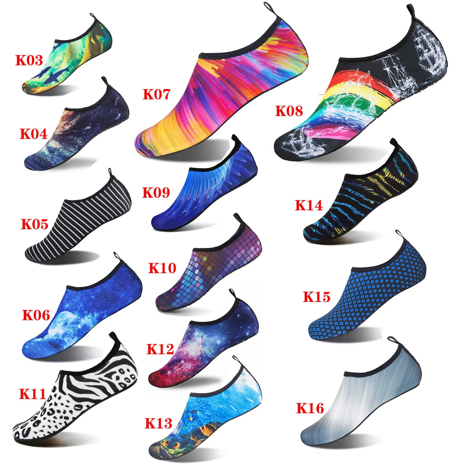 Anti Slip Five Finger Aqua Water Shoes Barefoot Water Shoes Quick Dry Breathable Upstream Shoes