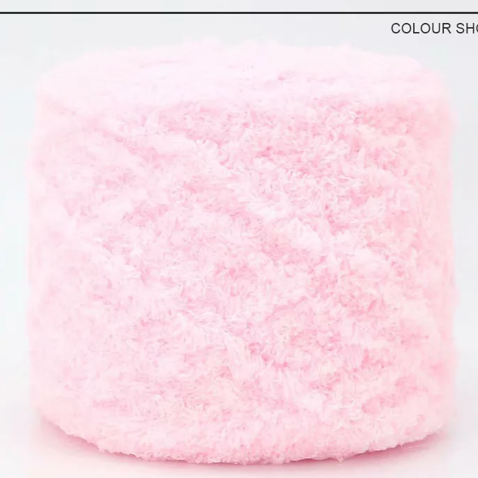 Popular Skin Friendly Soft Fluffy Coral Velvet Yarn Velvet Yarn Used For Weaving