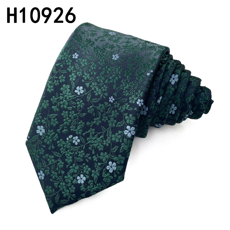 Slim Business Autumn Dark Colors Neckties Jacquard Polyester Cheap Ties