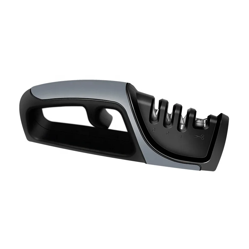 4-Stages Kitchen Easy Use Multi Purpose Scissor Manual Knife Sharpener