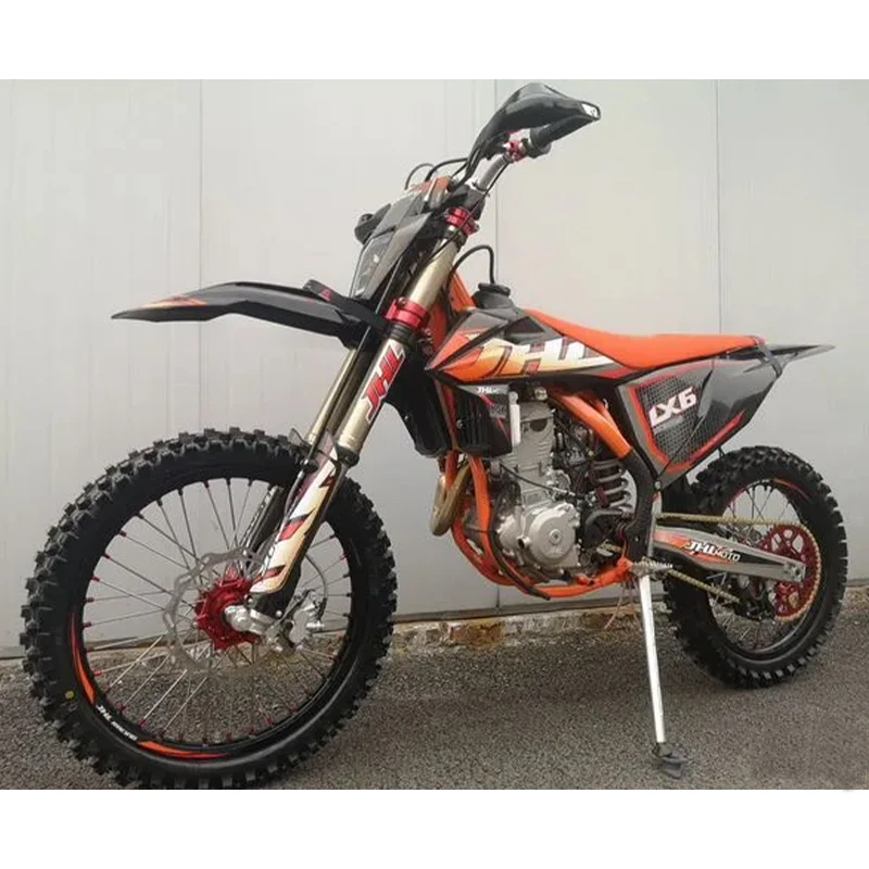 JUNCHI MANCROS 2023 New Arrivals Off-road Motorcycle JHL-1 4-Sroke Dirt Bike 150cc Enduro Racing Motocross LED Lights Med-size