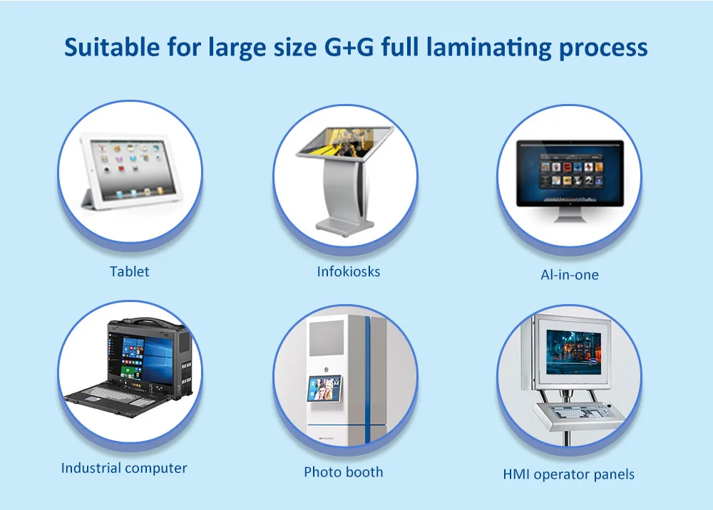 G+G Optical Bonding OCA Tech For TV LED Airplane Screen SCA OCF COF 65inch Laminator Machine