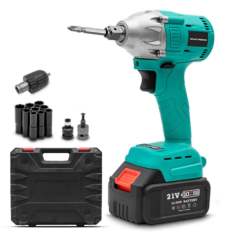 Cordless Electric Screwdriver Multi Head Drill Set Brushless Motor Drill Driver Battery Powered 21v  Electric Impact Wrencher