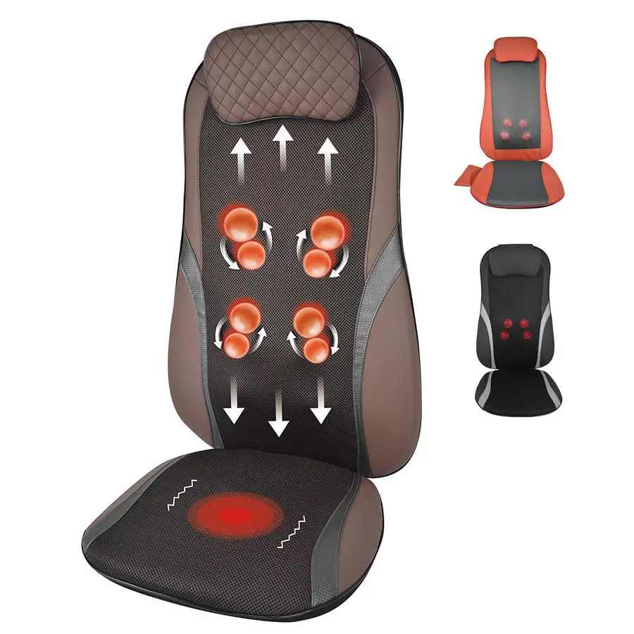Home Office Chair Massage Pad infrared heat kneading electric Shiatsu Back Seat massage cushion