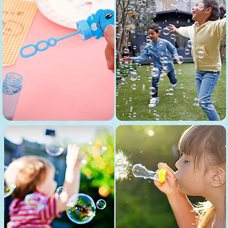 Outdoor Child 3 Hole Plastic Bubble Soap Wands Sticks Blowing Maker Bubble Stick for Kids