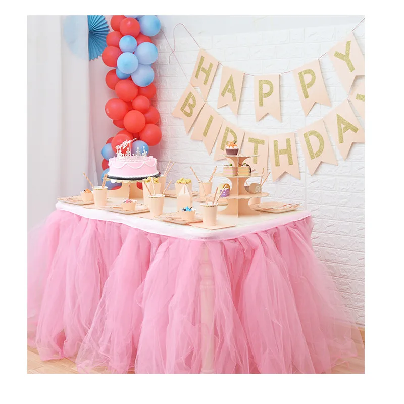 Kids Party Favors Birthday Gold foil Theme Set Decoration In Party Supplies