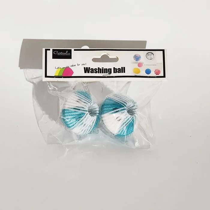 High quality  eco clean medium-size  2pcs hair & lint removal  laundry wash ball for washing machine