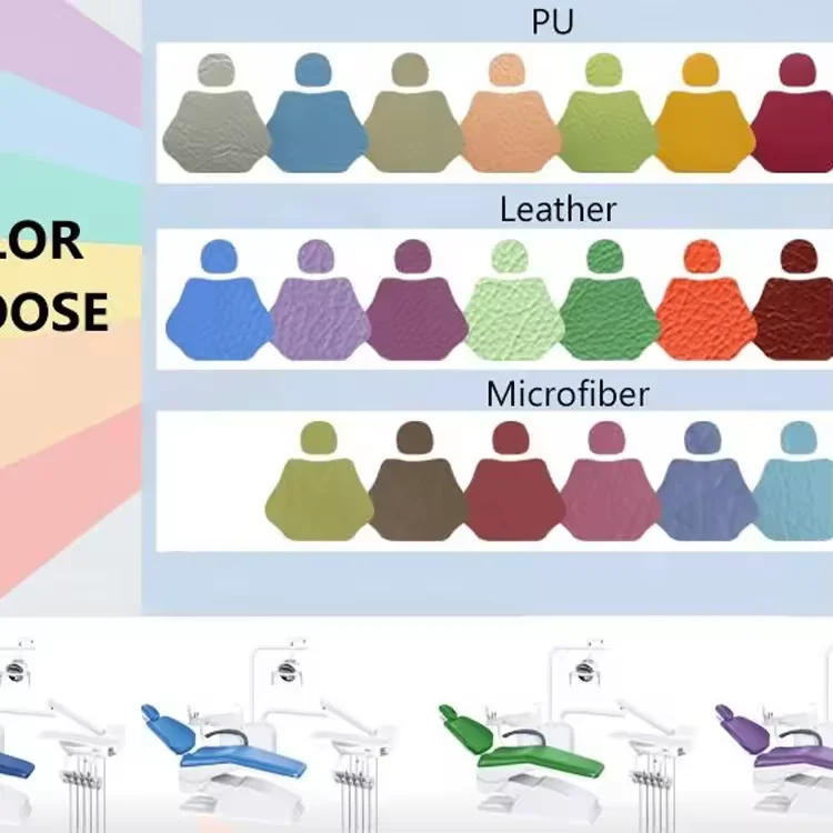 Good performance custom color full set medical dentist device movable light dental chair
