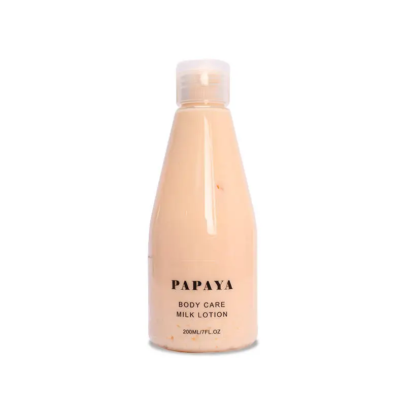 HANLINGER Private Label Organic Vegan Skin Whitening Body Cream Soothing Repair Brightening Papaya Milk Body Lotion