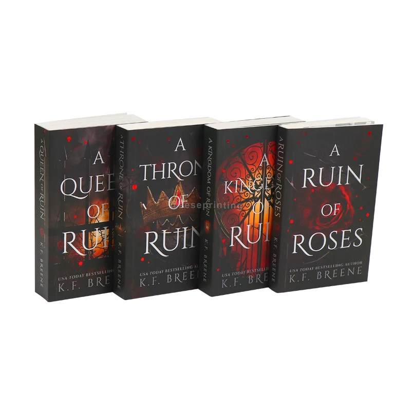 Custom Book Printing Services Paperback Romance Novel Books Professional A5 Softcover Book