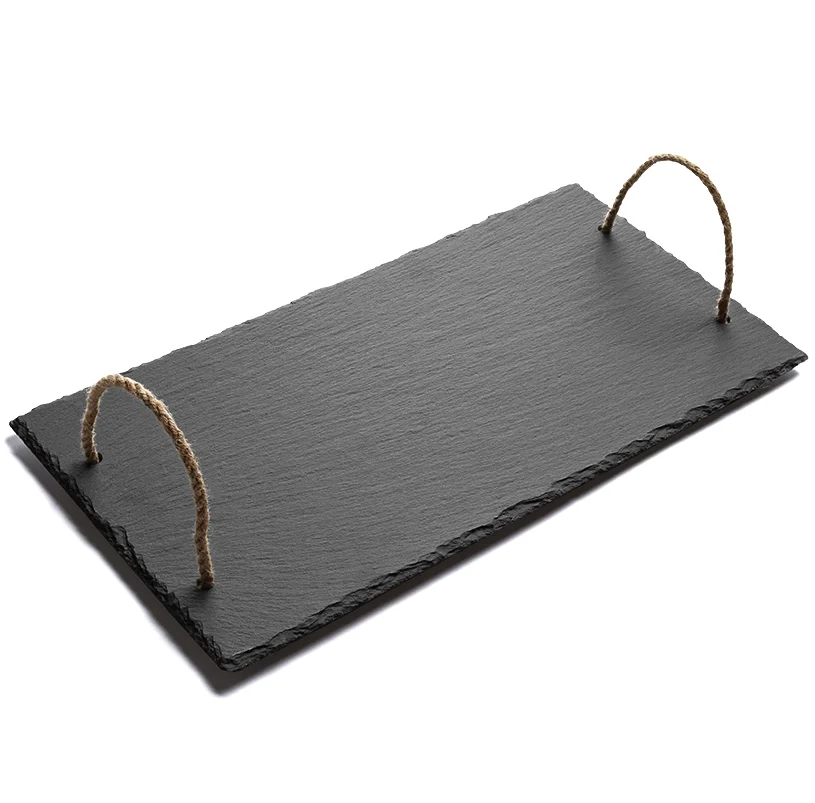Elegant food slate tray for snack