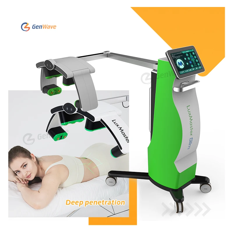 Ультрасовременный аппарат Luxmaster Slim LLLT для холодной лазерной терапии, 10 диодов для похудения тела и целлюлита