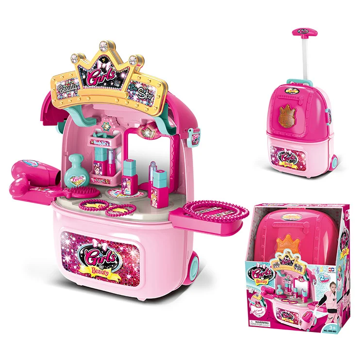 Three Generations Kitchen Utensils Dressing Table Toy Trolley Case Medical Tools Trolley Case Play House Kids Toys