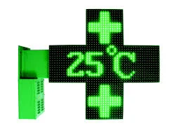 RTS Outdoor Pharmacy Shop Fixed Installation Double Side Full Color P10 Cross Led Video&Messages Scrolling Display Sign