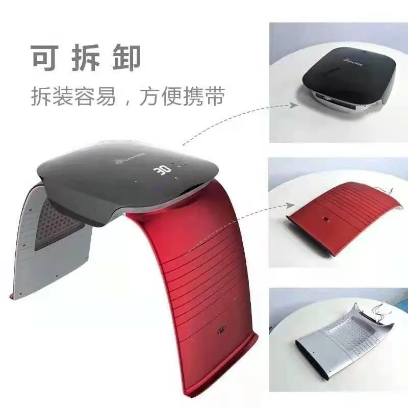 PDT Led Light Skin Care Anti Aging  7 Color Light Acne Treatment Skin care Facial Steamer Led Light Therapy Machine PDT For Spa