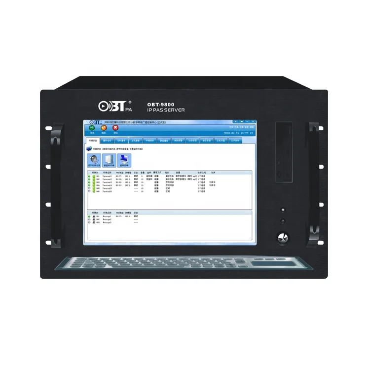 OBT-9800 Public Address IP Network SIP Computer Server for PA System