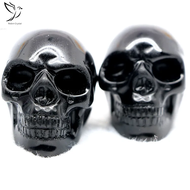 Wholesale High Quality Cheap Custom Material Obsidian Crystal Skulls Price  for Sale