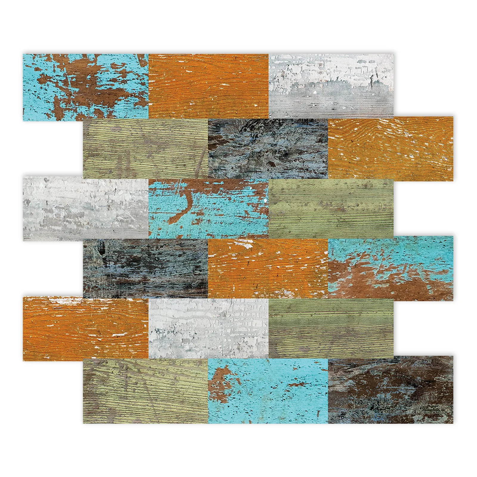 Eco-friendly Color Peel and Stick on Self Adhesive Wall Tiles, Wall  for Bathroom Kitchen PVC Tiles