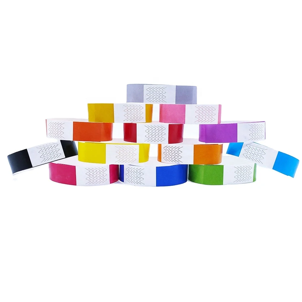 Cheap entry event Ticket 3/4 inch sheet tyvek wrist band / Wristbands , paper bracelet